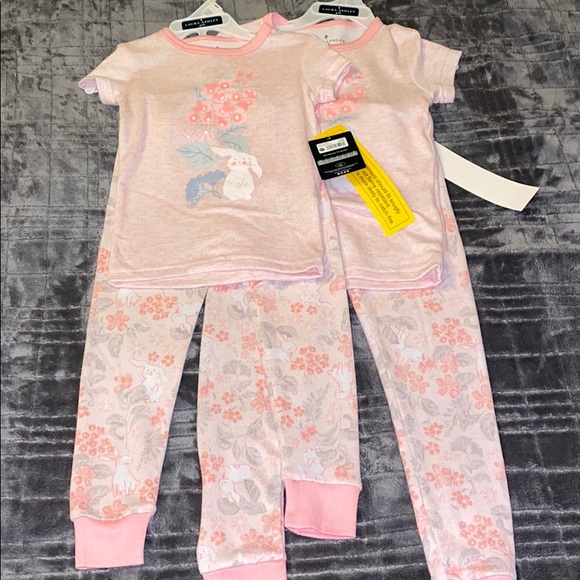 Laura Ashley Pajamas Laura Ashley Buttery Soft Pink Bunny Pajamas